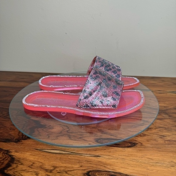 Jessica Simpson Kassime Embellished Jelly Slide Sandals - Picture 3 of 13
